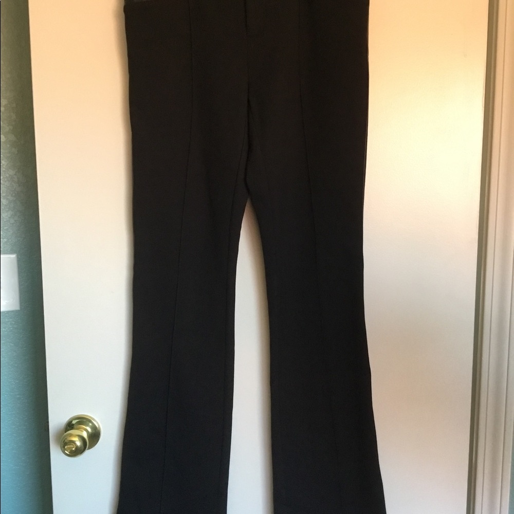 INC Leather Trimmed Tuxedo Pants Black Size 6